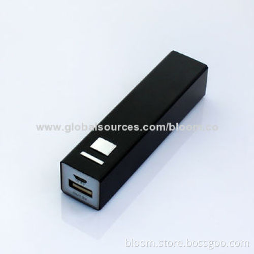 Promotional Metal USB Battery Charger for iPhone, 2,200/2,600mAhNew